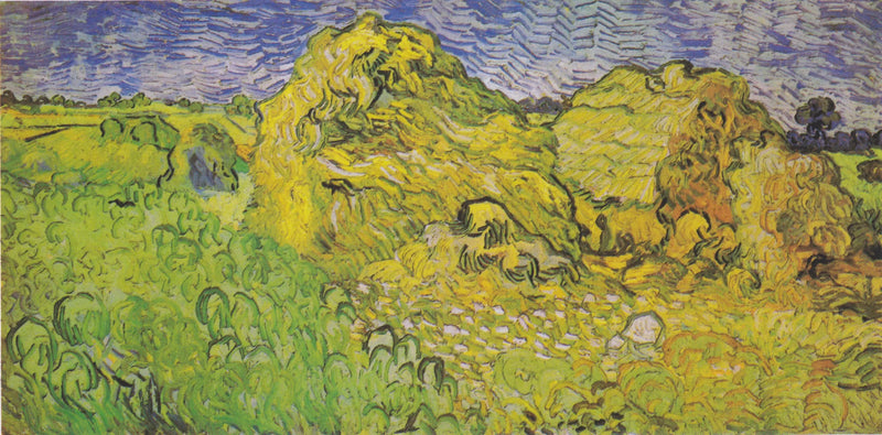 ทุ่งข้าวสาลีพร้อมกองฟาง - Vincent van Gogh