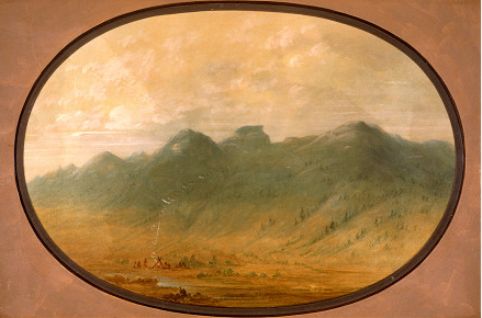 Vue sur les montagnes de cristal, Brésil - George Catlin