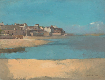 Village au bord de mer en Bretagne - Odilon Redon - Alpha Reproduction