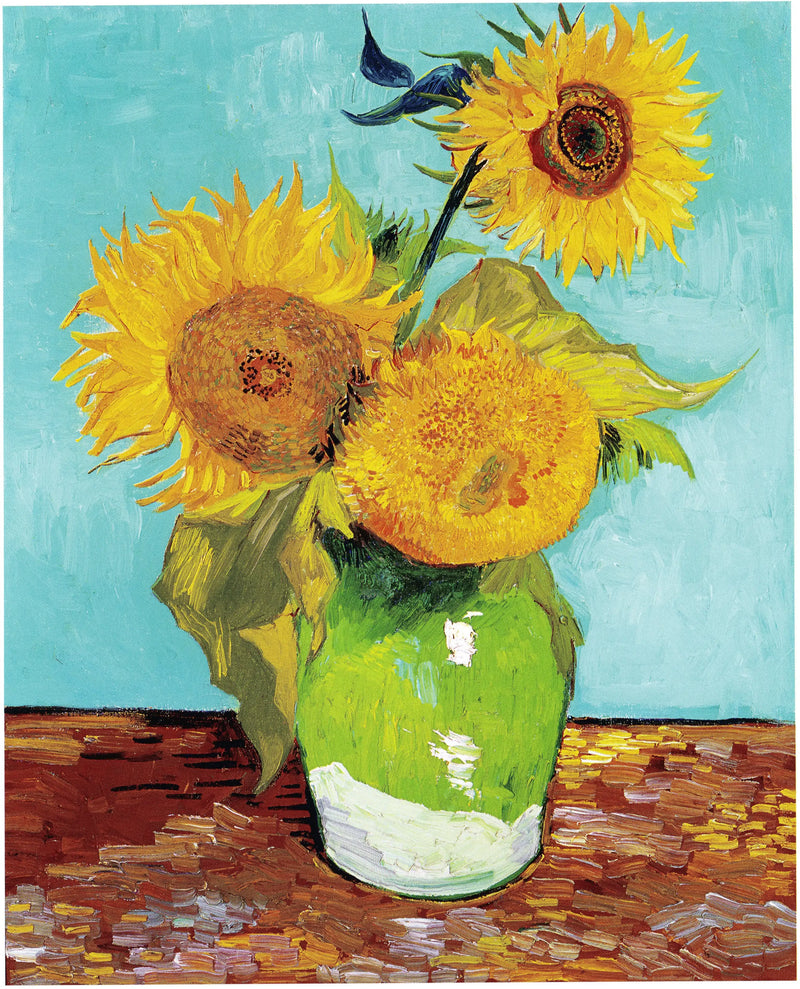 ดอกทานตะวันสามดอกในแจกัน - Vincent van Gogh