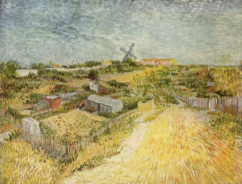 สวนผักในมงมาร์ตร์ - Vincent van Gogh