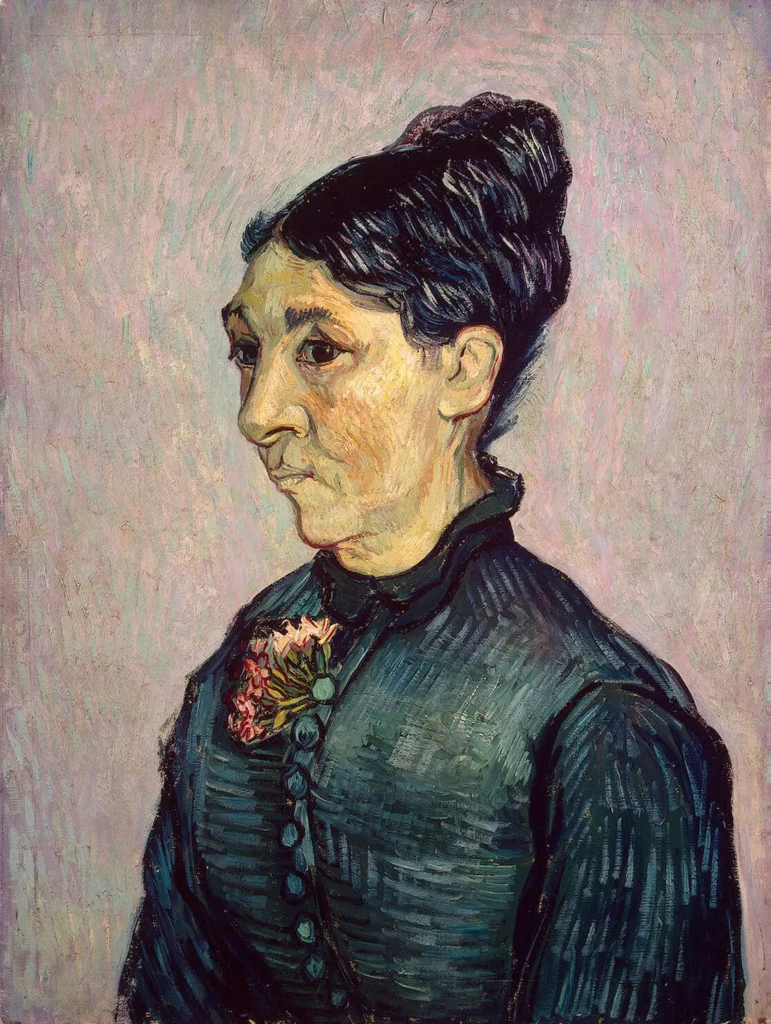 Reproduction du tableau « Portrait de Madame Trabuc - Vincent van Gogh » par Alpha Reproduction en peinture à l’huile