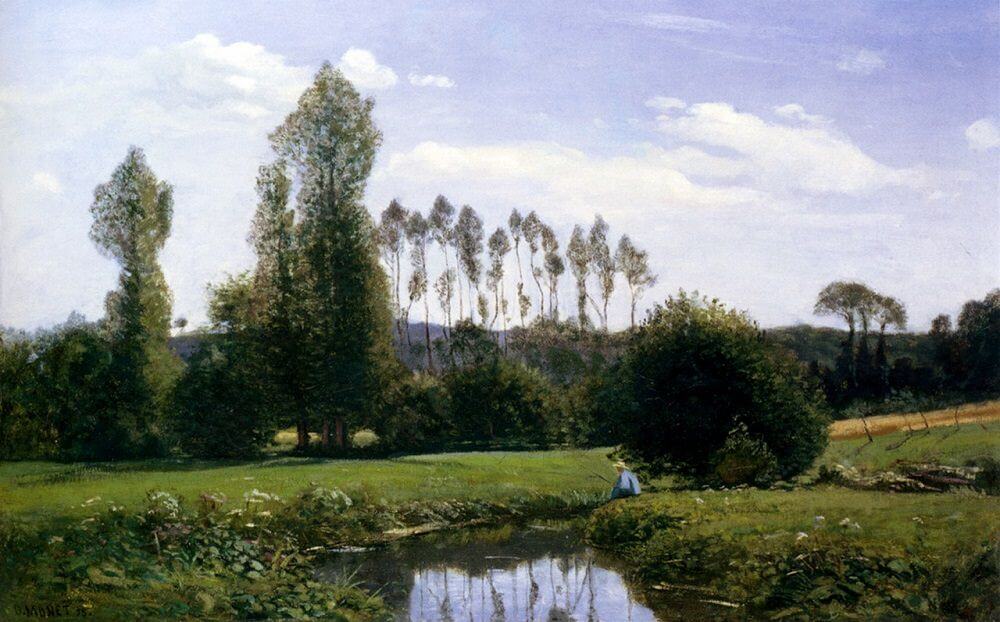 วิวของรูเอลส์ – Claude Monet (ประมาณ 1858–1859)