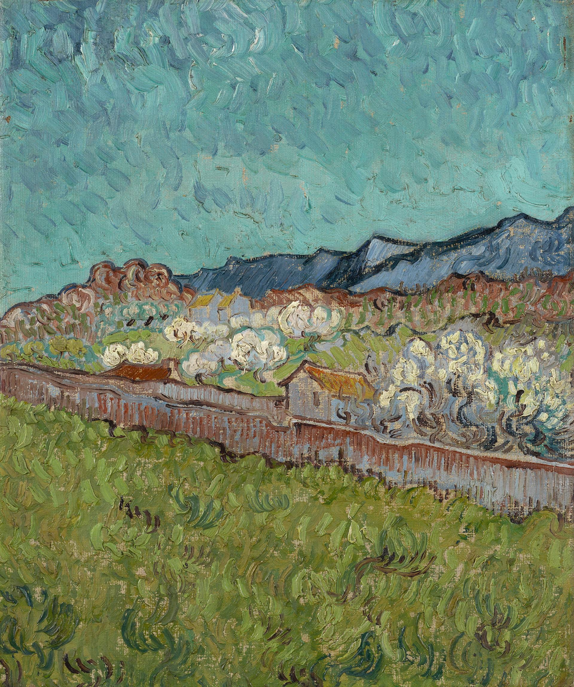วิวภูเขาแอลปิลส์ - Vincent van Gogh