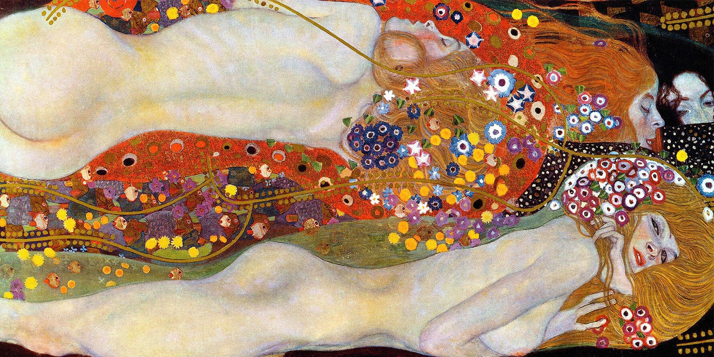 🐍✨ งูน้ำ – Gustav Klimt (ประมาณ 1904–1907)