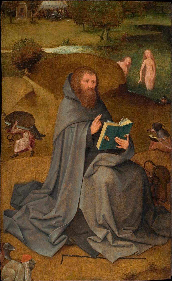 La Tentation de saint Antoine. - Hieronymus Bosch