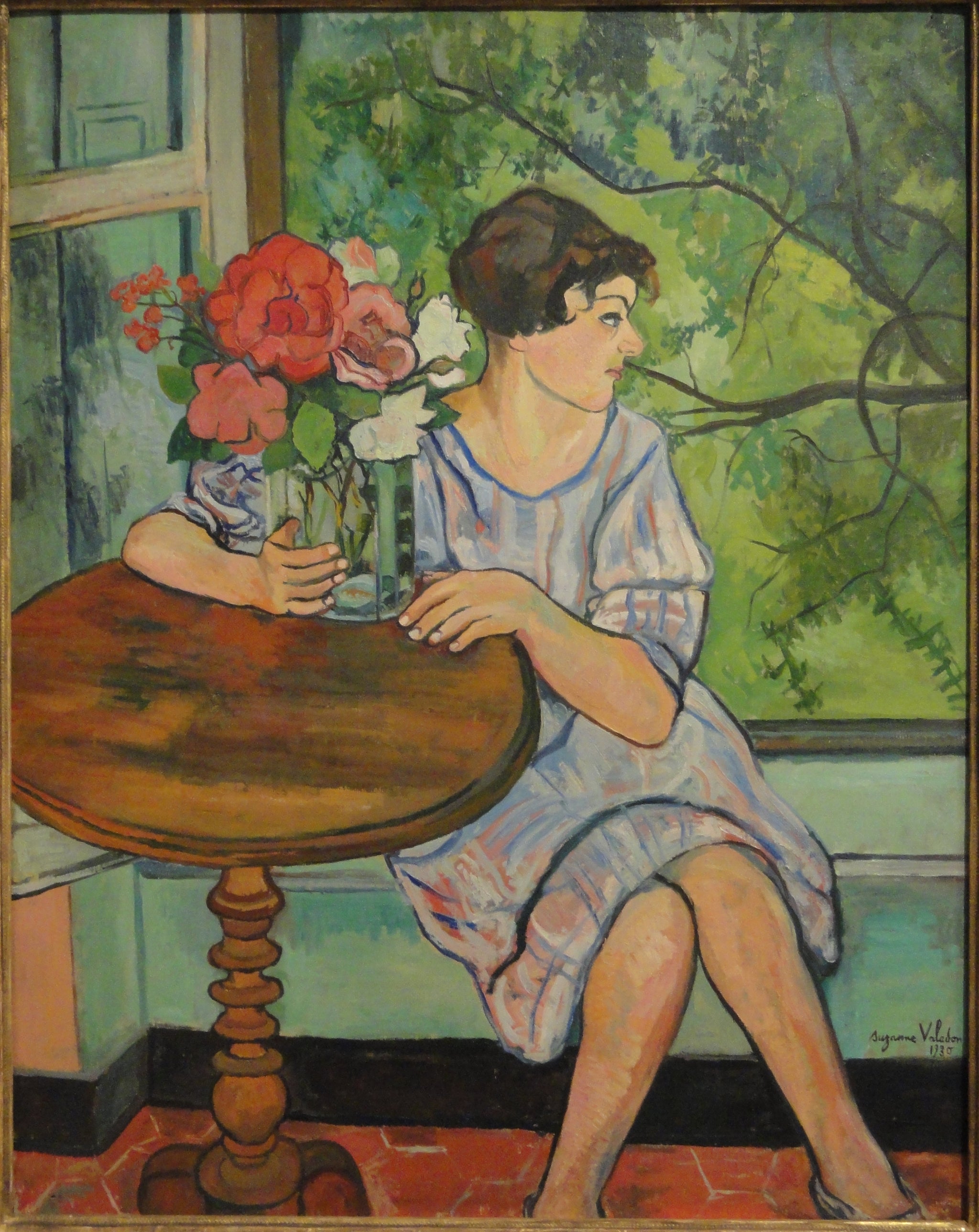 Young Girl in Front of a Window — Suzanne Valadon