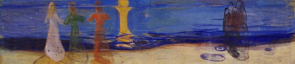 À la mer - Edvard Munch image 1 copie peinte à la main à l’huile