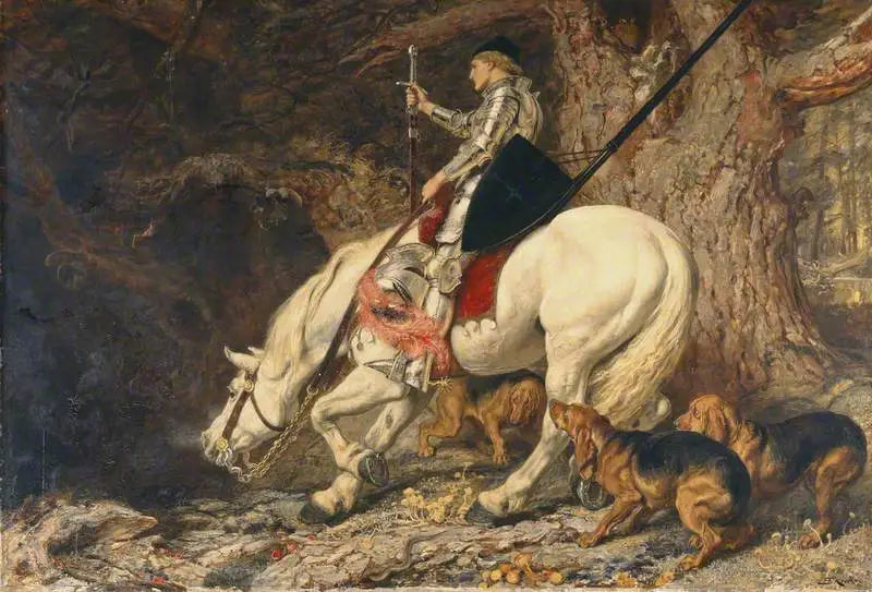 À Manus Tuas, Domine' - Briton Rivière image 1 copie peinte à la main à l’huile