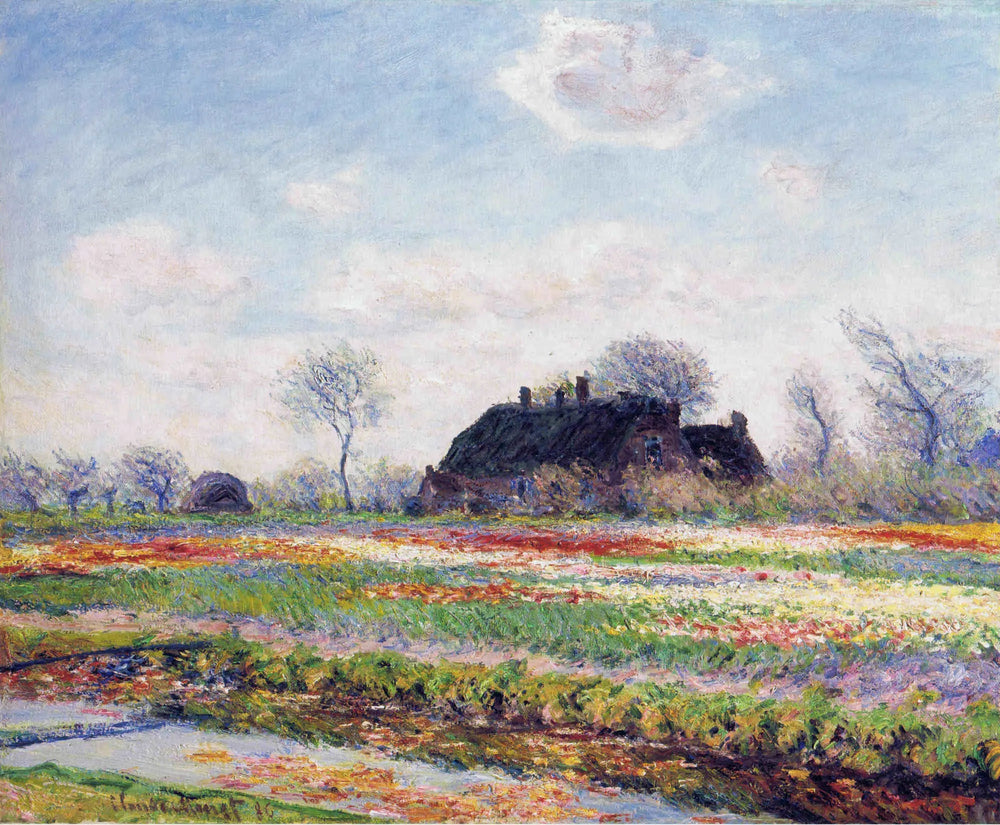 À Sassenheim près de Haarlem, champ de tulipes - Claude Monet image 1 copie peinte à la main à l’huile