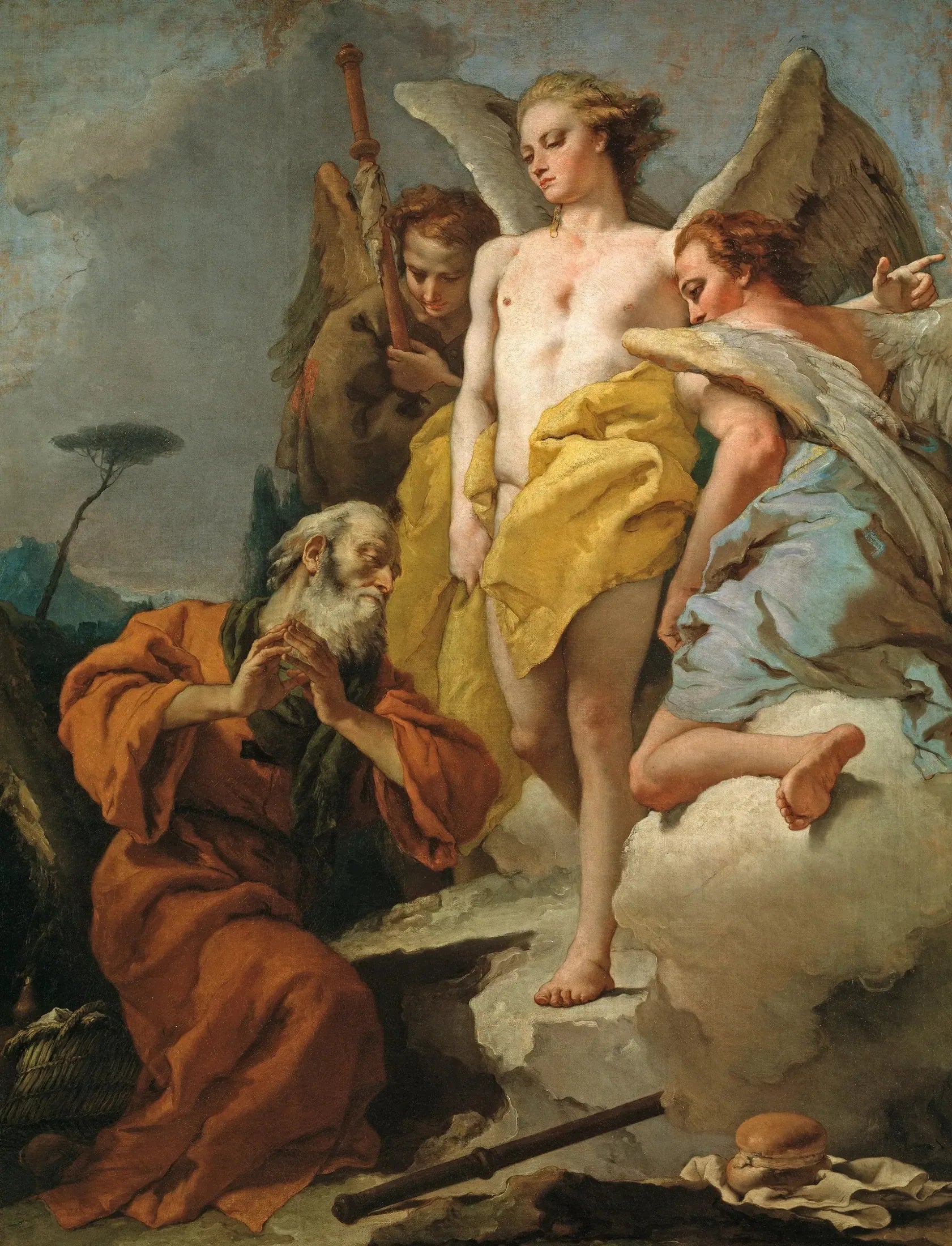 Abraham et les trois anges - Giovanni Battista Tiepolo image 1 reproduction artisanale de tableau