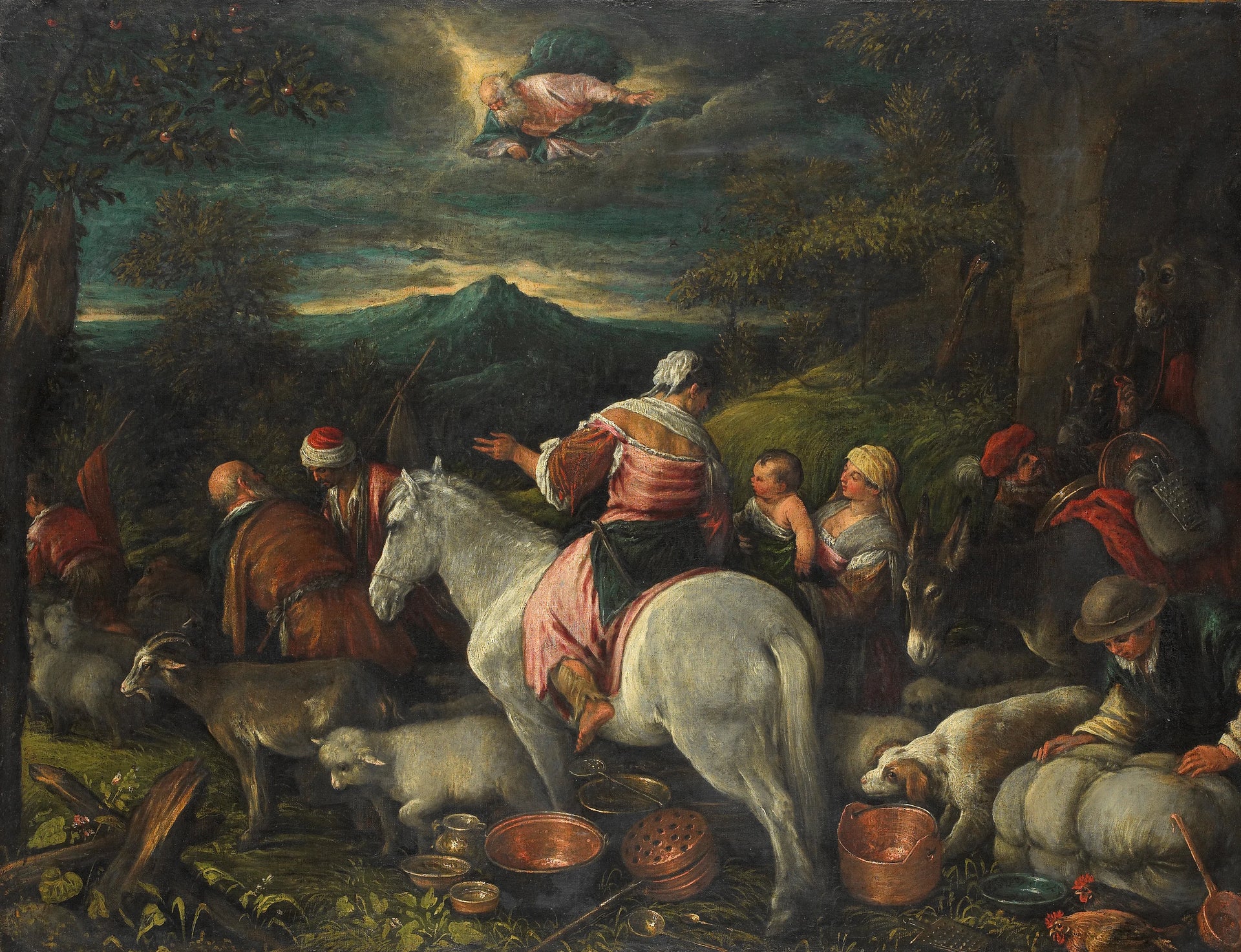 Abraham quitte Haran - Francesco II Bassano