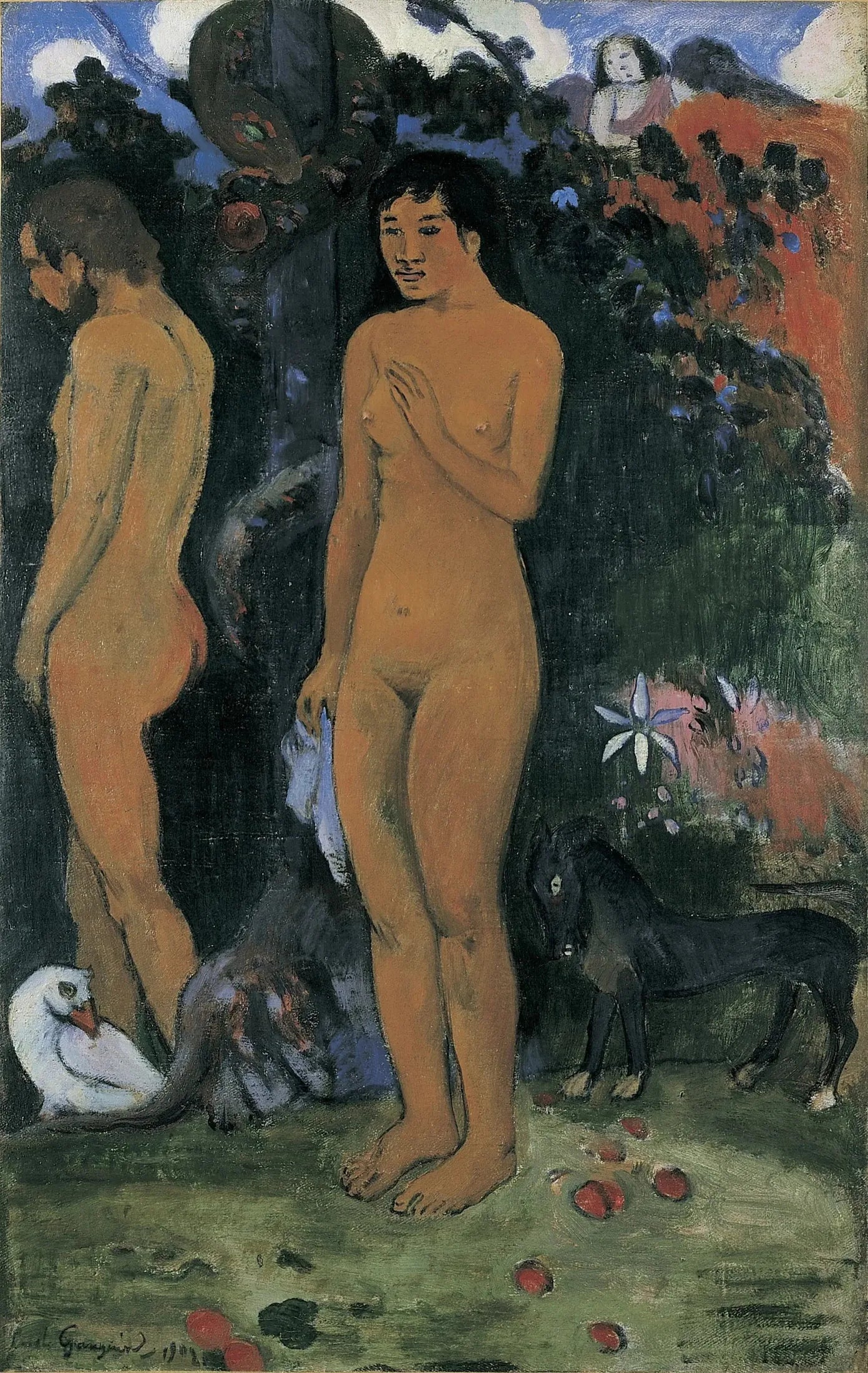 Adam et Ève - Paul Gauguin image 1 tableau peint à l’huile sur toile