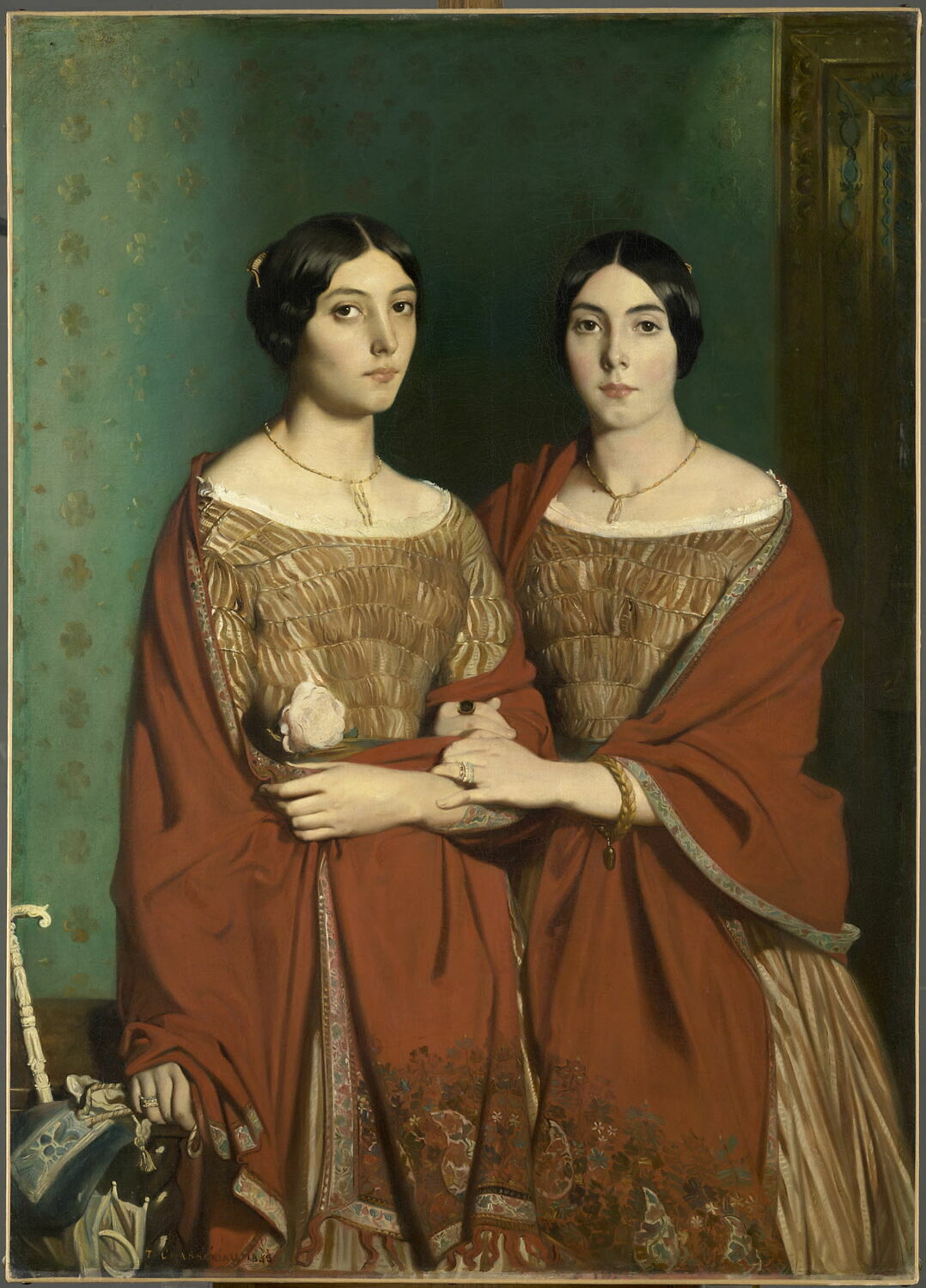 Adèle et Aline Chassériau - Théodore Chassériau image 1 copie de tableau peinte à la main