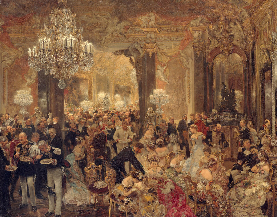 Le Souper au bal - Adolph von Menzel