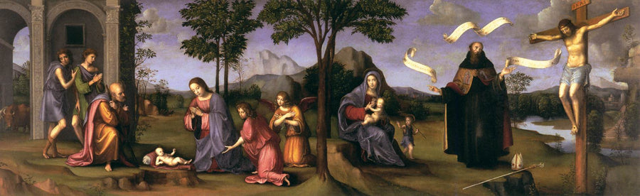 Adoration de l'enfant - Francesco Francia
ความนับถือเด็ก - ฟรานเชสโก้ ฟรานเชีย