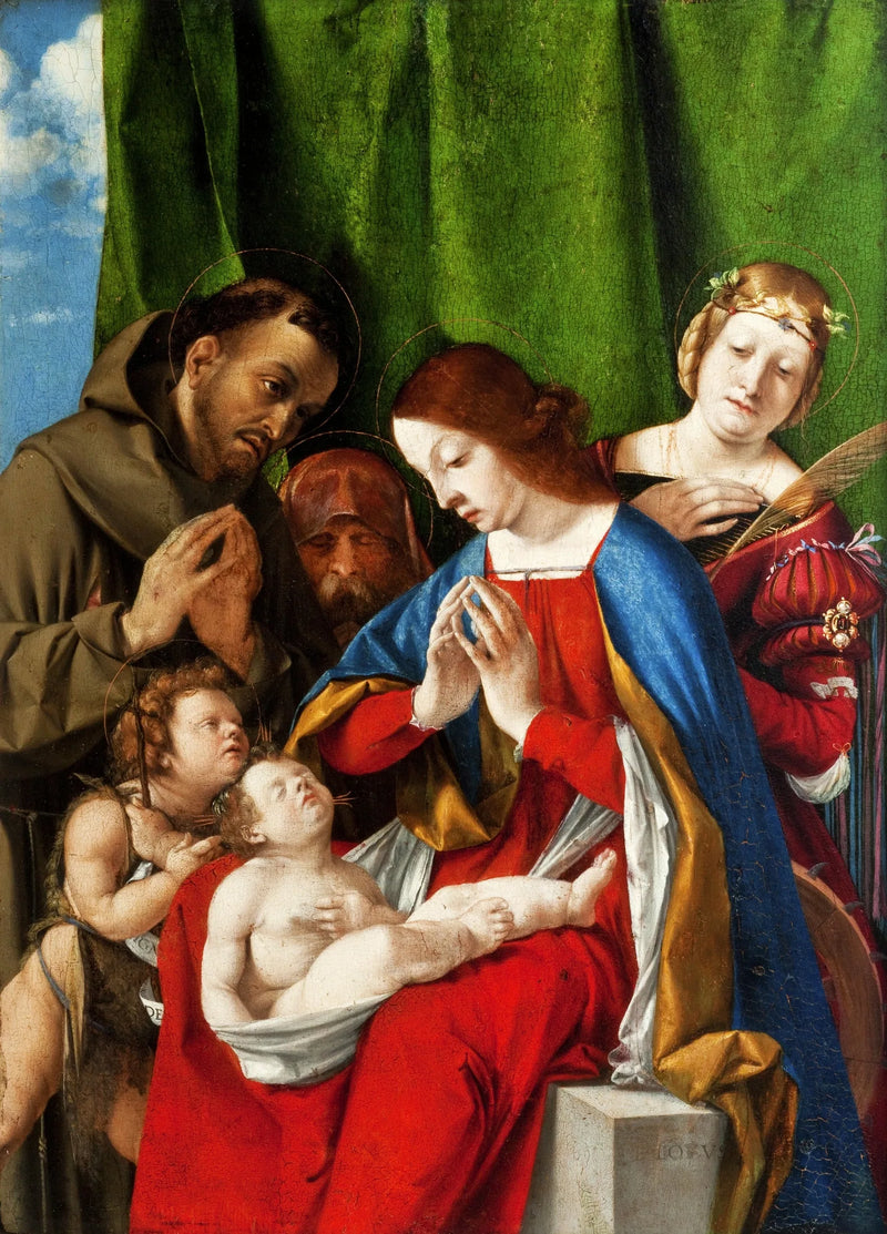 บูชาทารก - Lorenzo Lotto