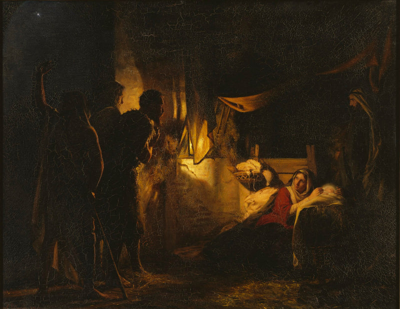 Adoration des bergers - Carl Heinrich Bloch
การนมัสการของคนเลี้ยงแกะ - คาร์ล ไฮน์ริช บล็อค