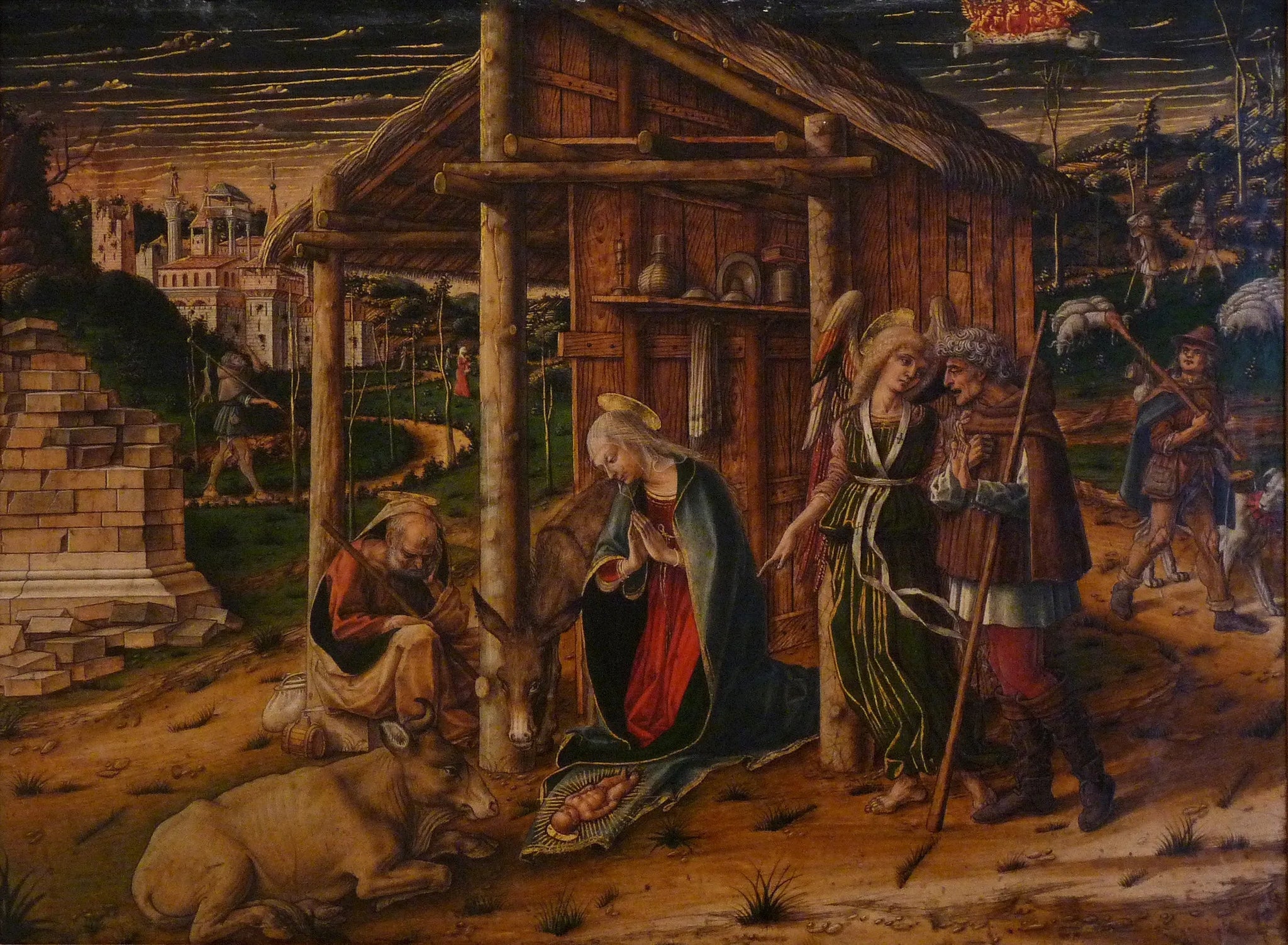 Adoration des bergers - Carlo Crivelli image 1 copie peinte à la main à l’huile