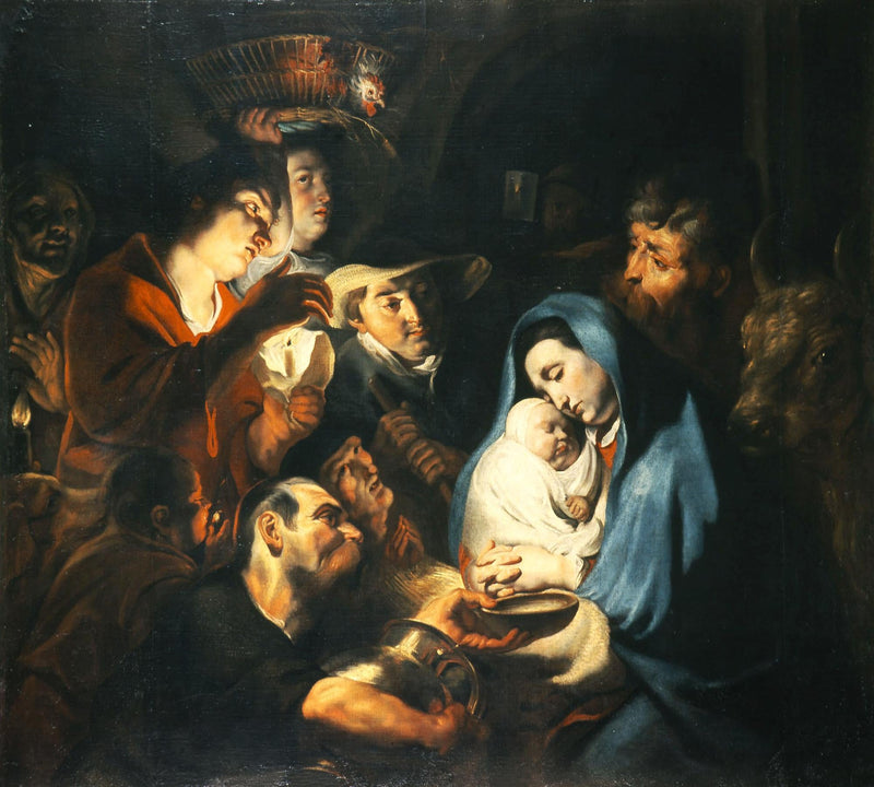Adoration des bergers - Jacob Jordaens