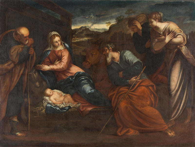 Adoration des bergers - Jacopo Tintoretto
การบูชาของคนเลี้ยงแกะ - จาคอปโต ตินโตเรตโต