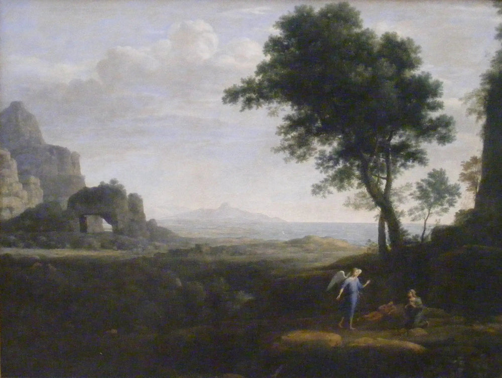 Agar et Ismaël dans le désert - Claude Lorrain image 1 reproduction artisanale de tableau