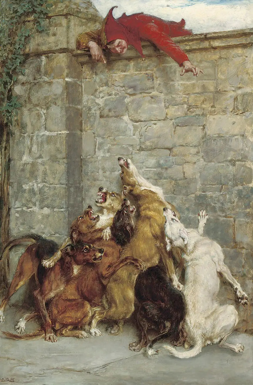 Aggravation - Briton Rivière image 1 reproduction de peinture à l’huile