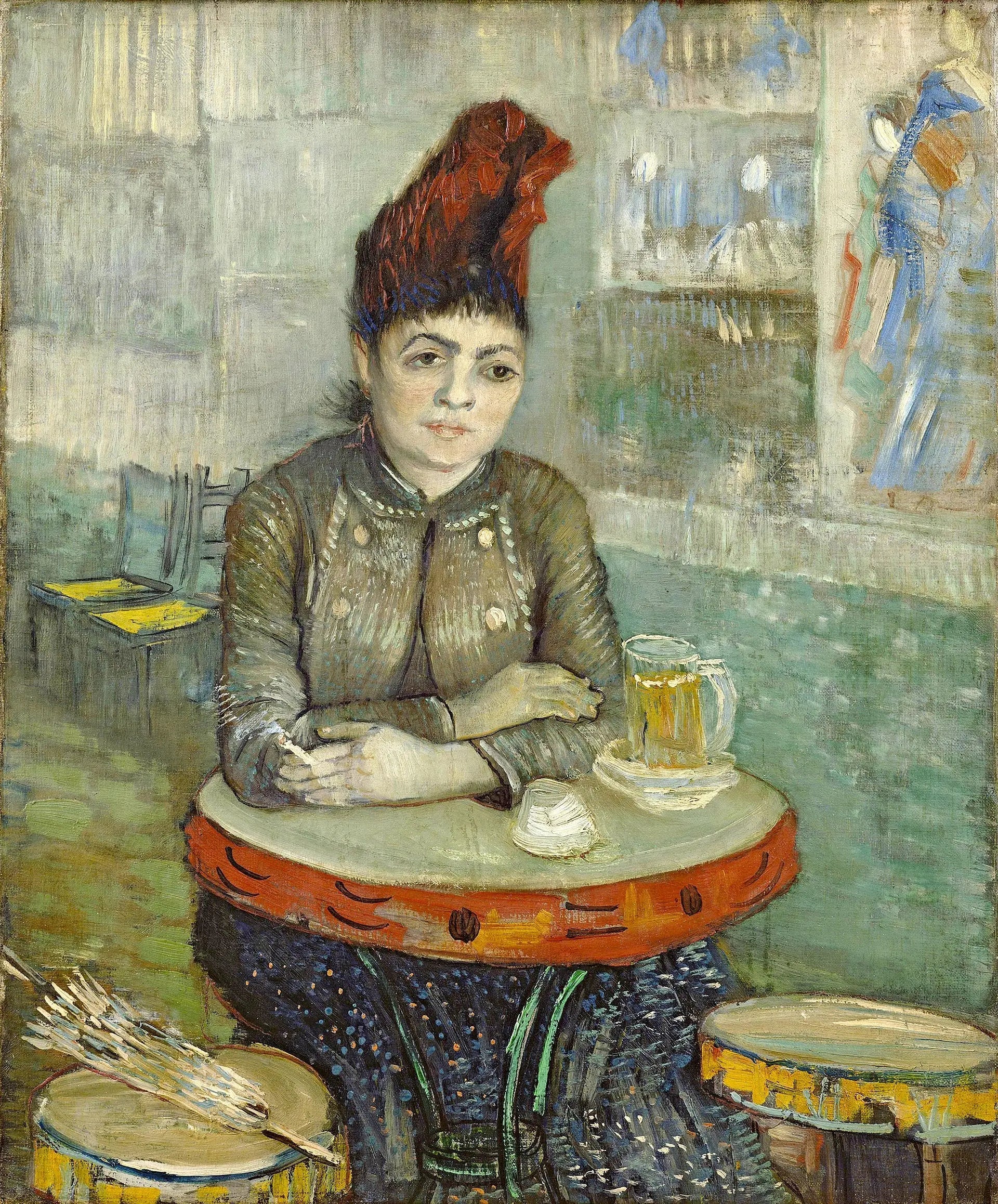 Agostina Segatori au café du Tambourin - Vincent van Gogh image 1 tableau peint à l’huile sur toile