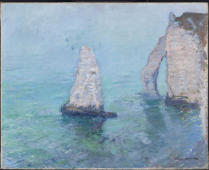 เข็มและประตูท้ายน้ํา, Étretat W1033 - Claude Monet