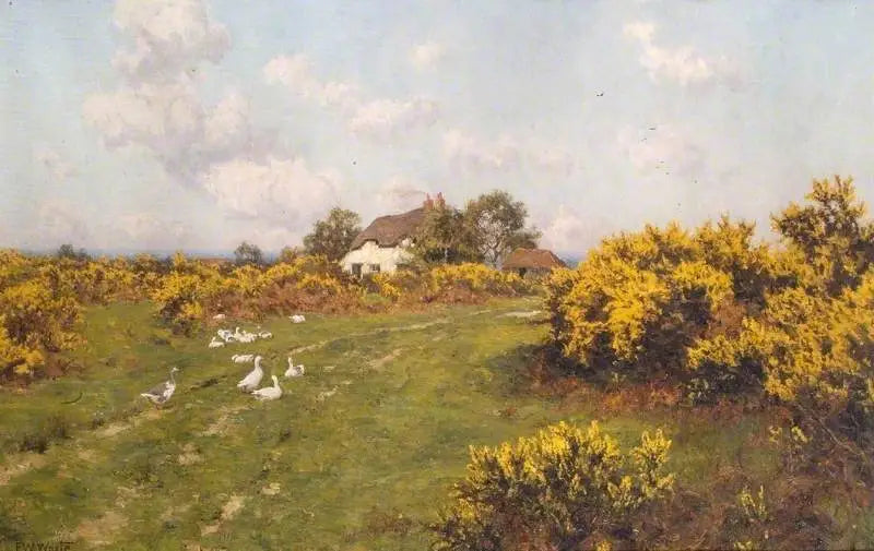 อาจองส์บนพื้นที่สาธารณะของเบิร์กเชียร์ (Bucklebury Common) - Edward Wilkins Waite