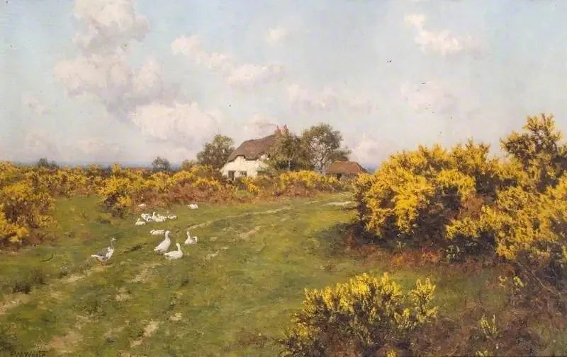 อาจองส์บนพื้นที่สาธารณะของเบิร์กเชียร์ (Bucklebury Common) - Edward Wilkins Waite