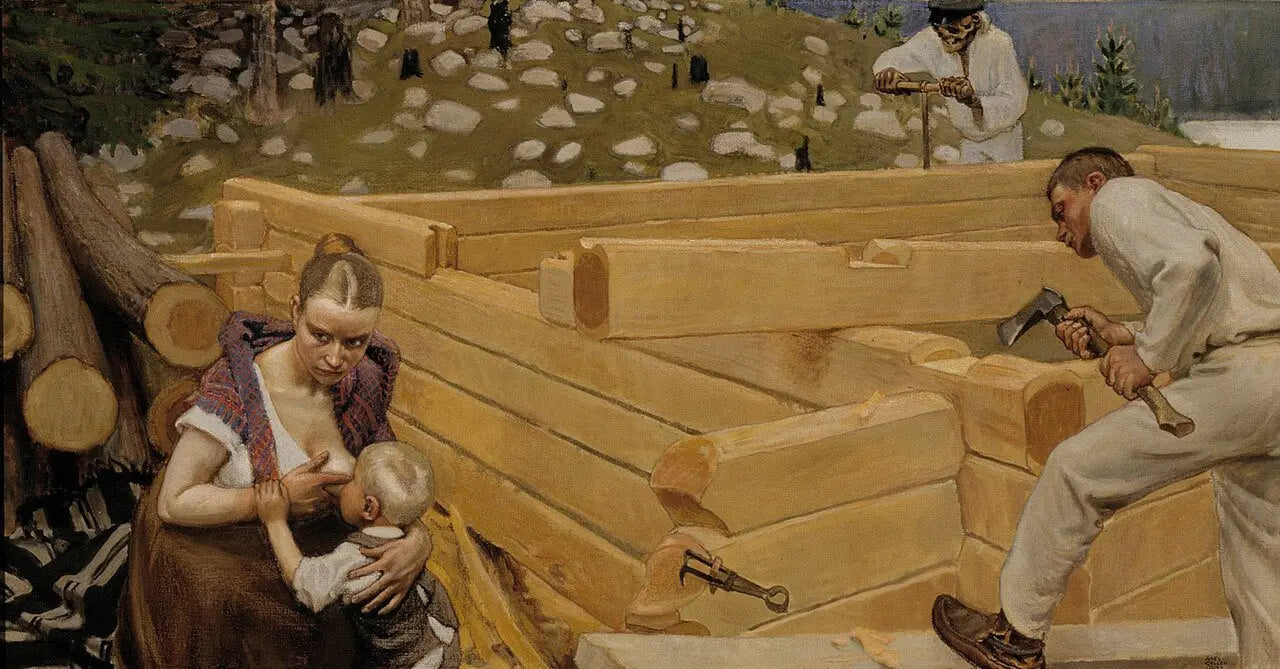 Le Bâtiment, peinture d’Akseli Gallen-Kallela