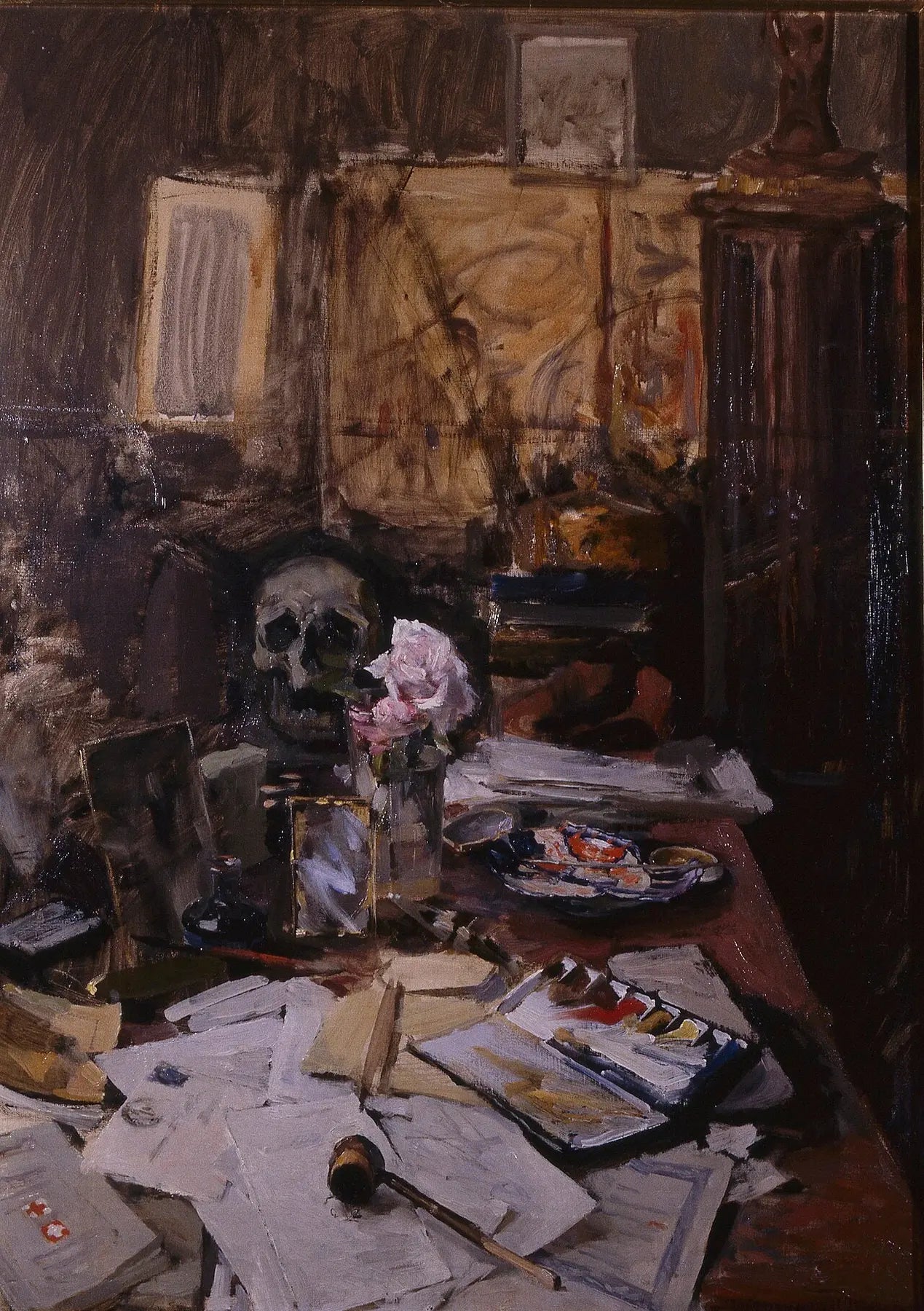 Table de travail à Paris, peinture d’Akseli Gallen-Kallela