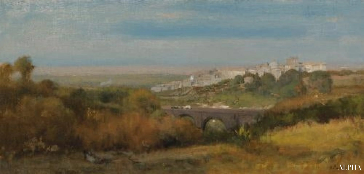 Albano, Italy (The Roman Campagna) - George Inness - Reproductions de tableaux et peintures haut de gamme