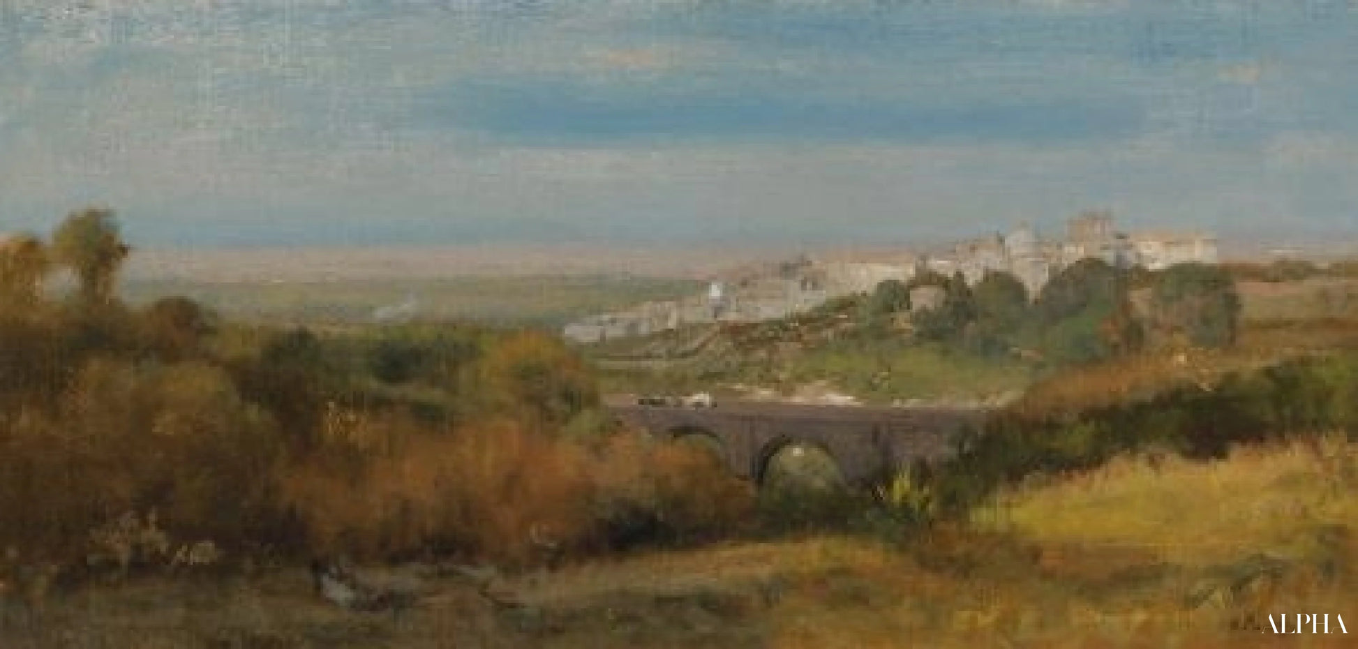 Albano, Italy (The Roman Campagna) - George Inness - Reproductions de tableaux et peintures haut de gamme