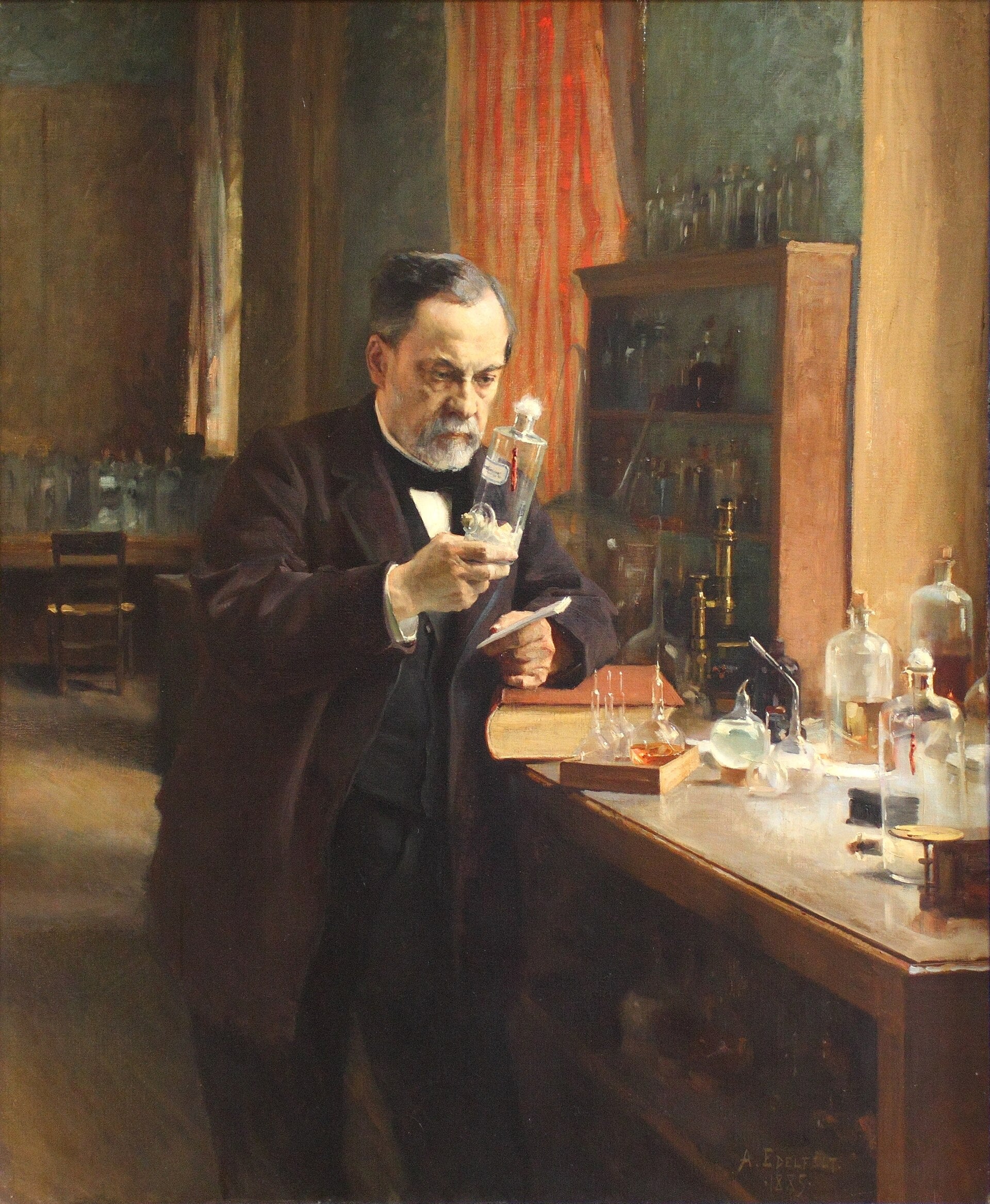 Portrait de Louis Pasteur - Albert Edelfelt