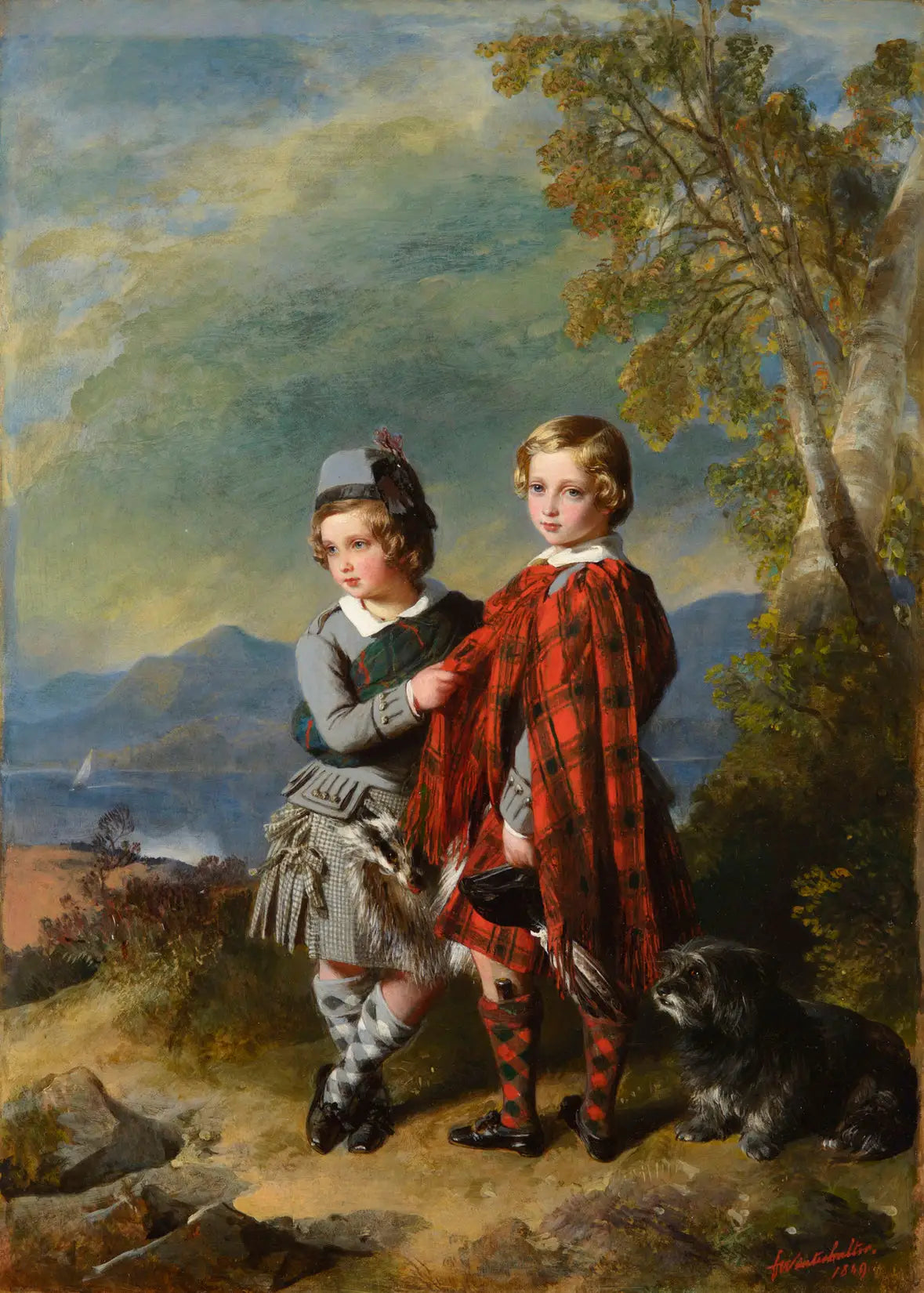 Albert Edward prince de Galles avec le prince Alfred - Franz Xaver Winterhalter - Alpha Reproduction