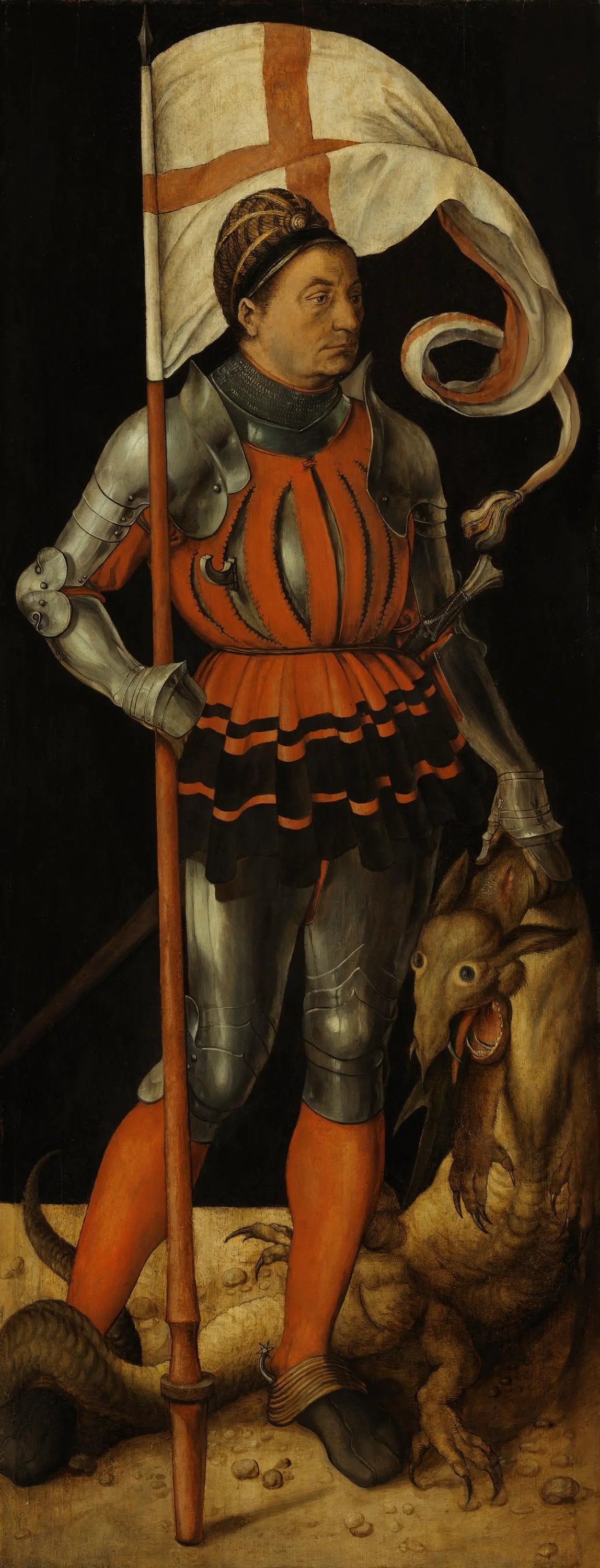 Stephan Paumgartner en saint Georges, peinture d’Albrecht Dürer