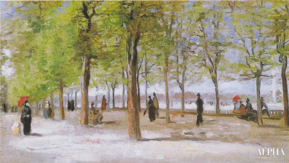 Allée au Jardin du Luxembourg - Van Gogh - Reproductions de tableaux et peintures haut de gamme