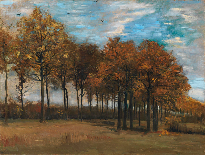 ถนนในฤดูใบไม้ร่วง - Vincent van Gogh