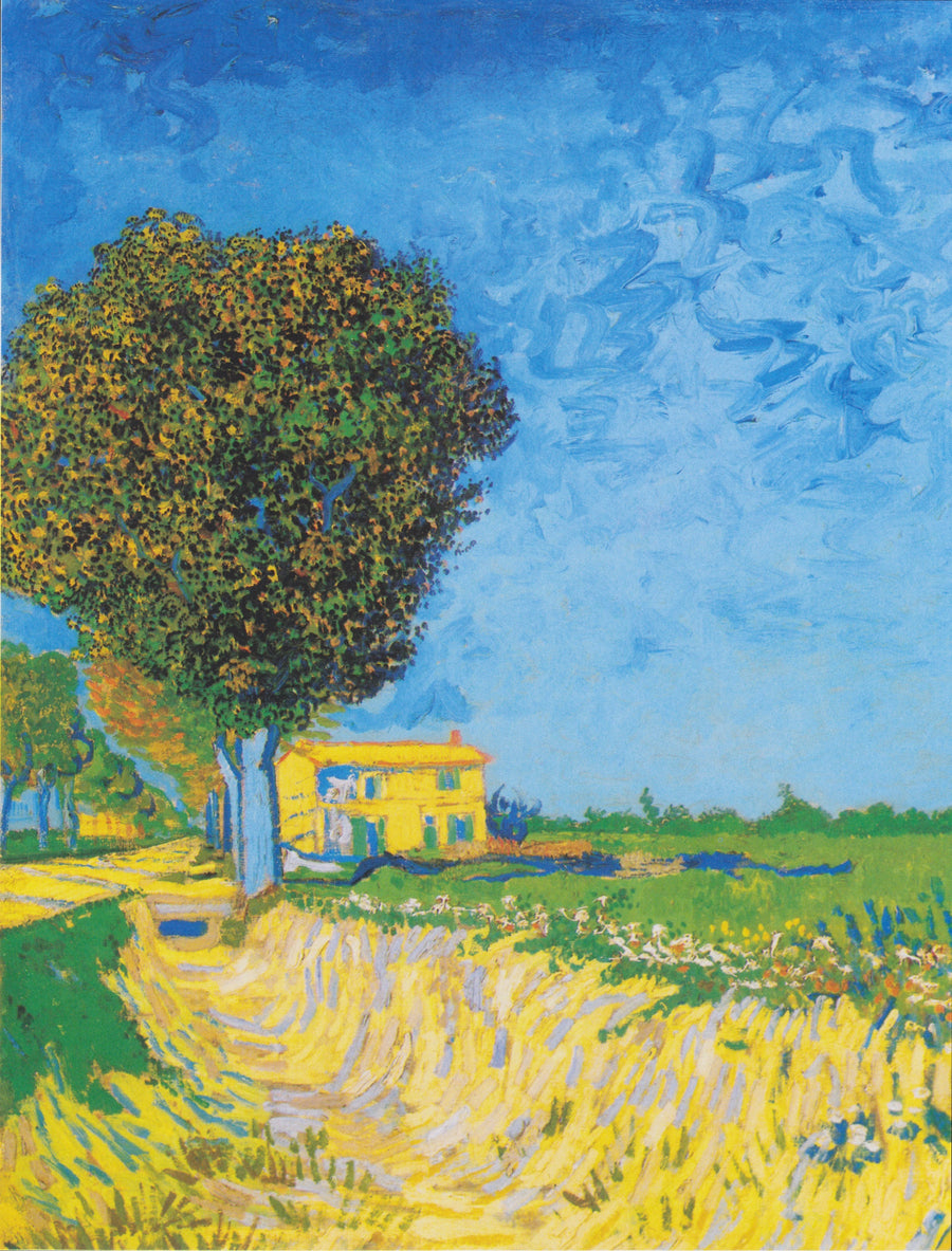 ถนนในอาร์ลกับบ้านเรือน - Vincent van Gogh