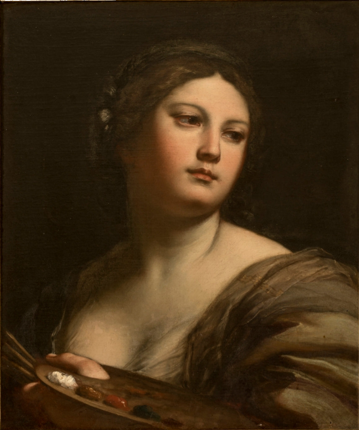 Allégorie de la peinture (Portrait de Faustine Maratti) - Carlo Maratta image 1 reproduction de peinture à l’huile