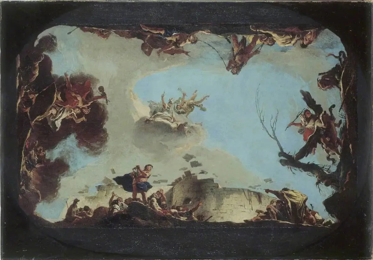 Allégorie du pouvoir de l'éloquence - Giovanni Battista Tiepolo image 1 reproduction d’œuvre d’art à l’huile