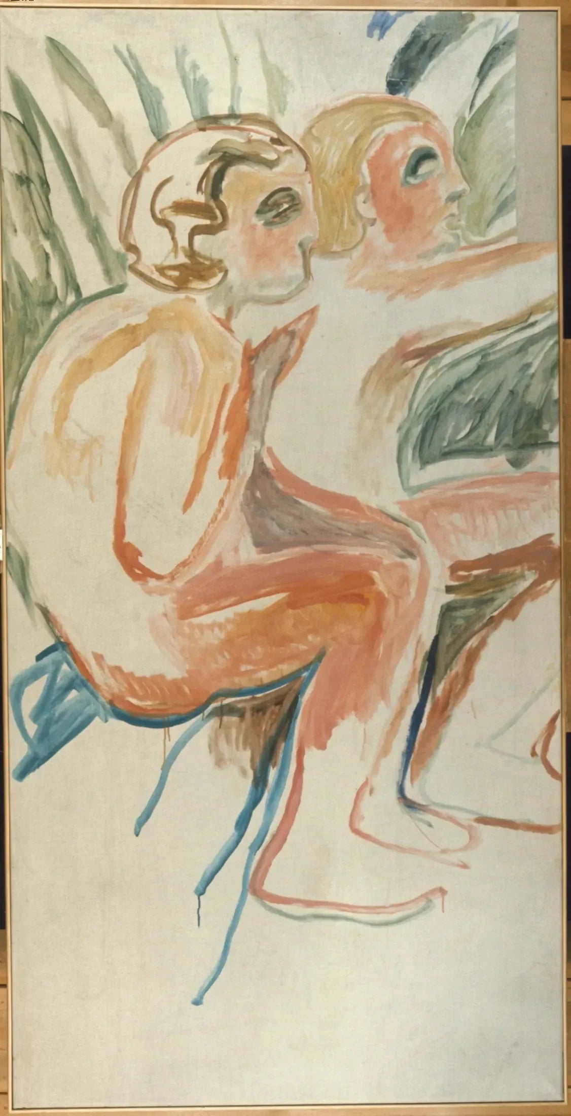 Alma Mater : deux enfants s'asseyant - Edvard Munch image 1 reproduction d’œuvre d’art à l’huile
