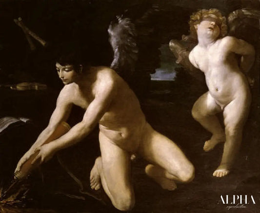 Amour couronné et amour profane - Guido Reni Reproductions de tableaux à la peinture à l’huile