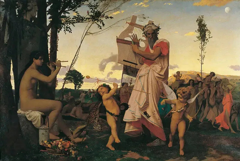 Anacréon, Bacchus et l'Amour - Jean-Léon Gérôme image 1 reproduction d’œuvre d’art à l’huile