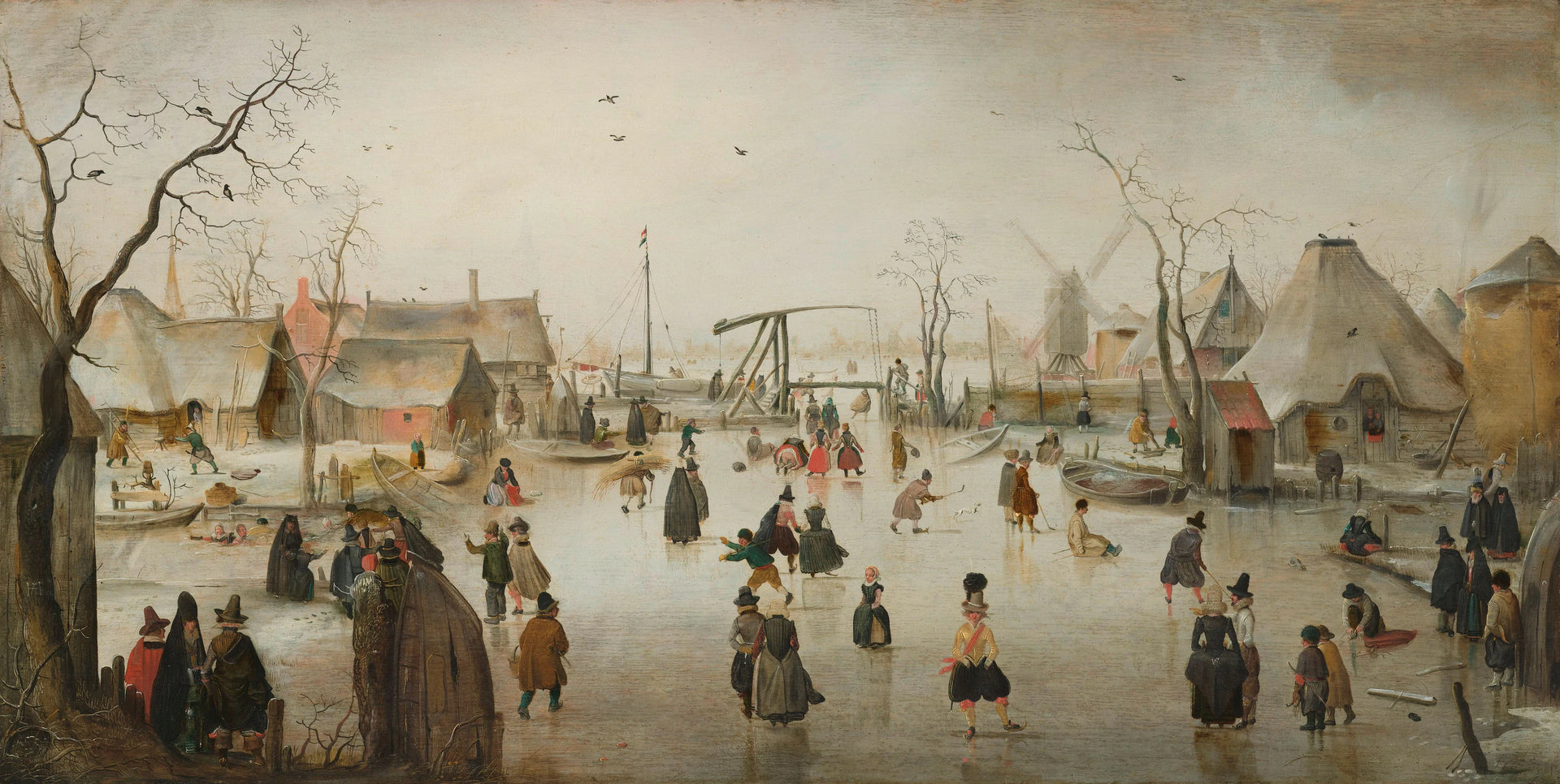 Animation de glaces - Hendrick Avercamp