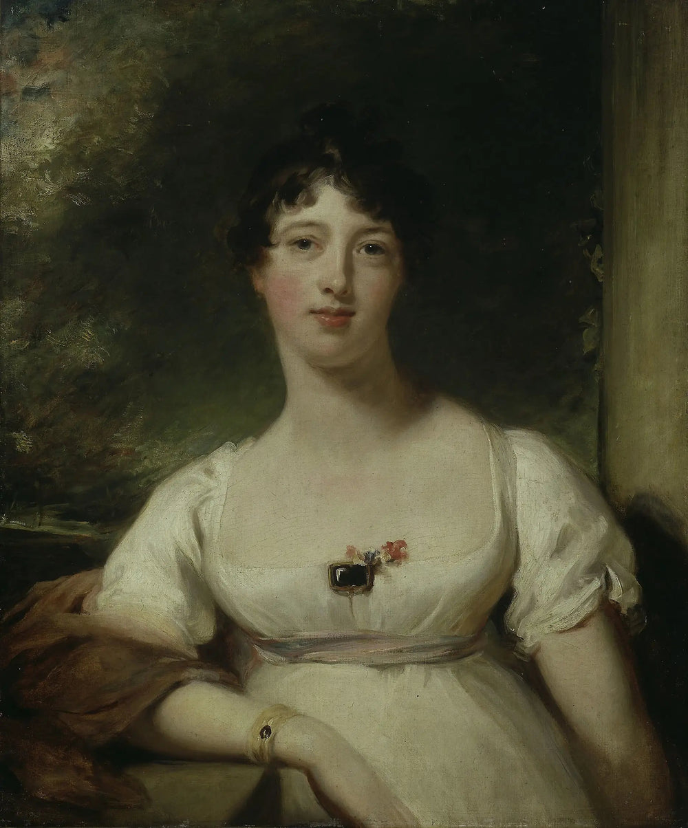 Anna Maria Dashwood, future marquise d'Ely - Thomas Lawrence image 1 copie de tableau peinte à la main