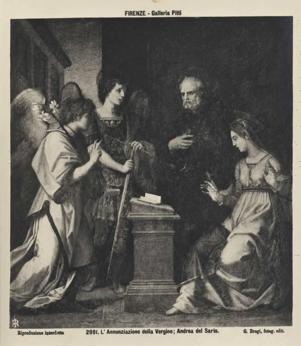 Annonciation avec les saints Michel Archange et Godenzo - Andrea del Sarto - Alpha Reproduction