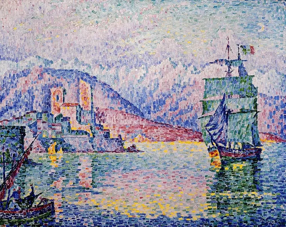 Antibes le soir - Paul Signac image 1 reproduction d’œuvre d’art à l’huile
